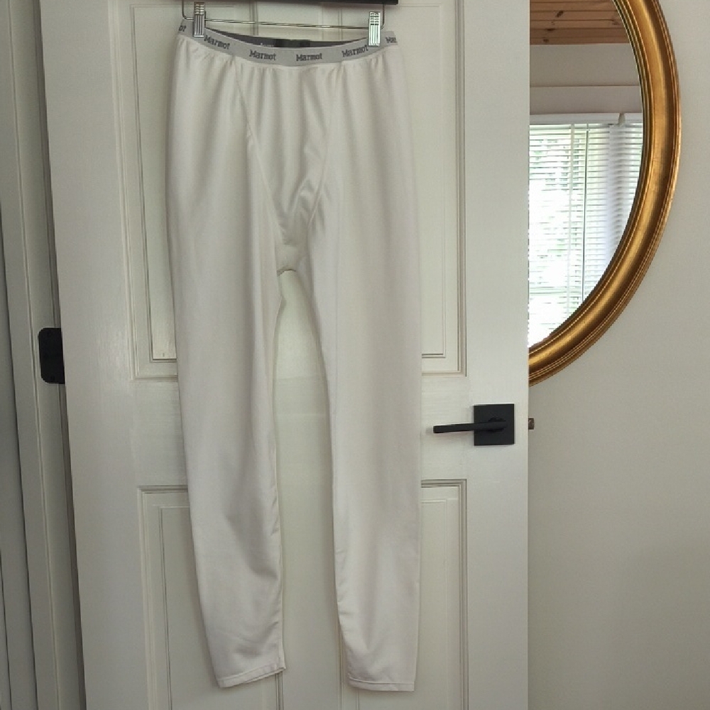 Marmot Women's White Base Layer Pants, Size L